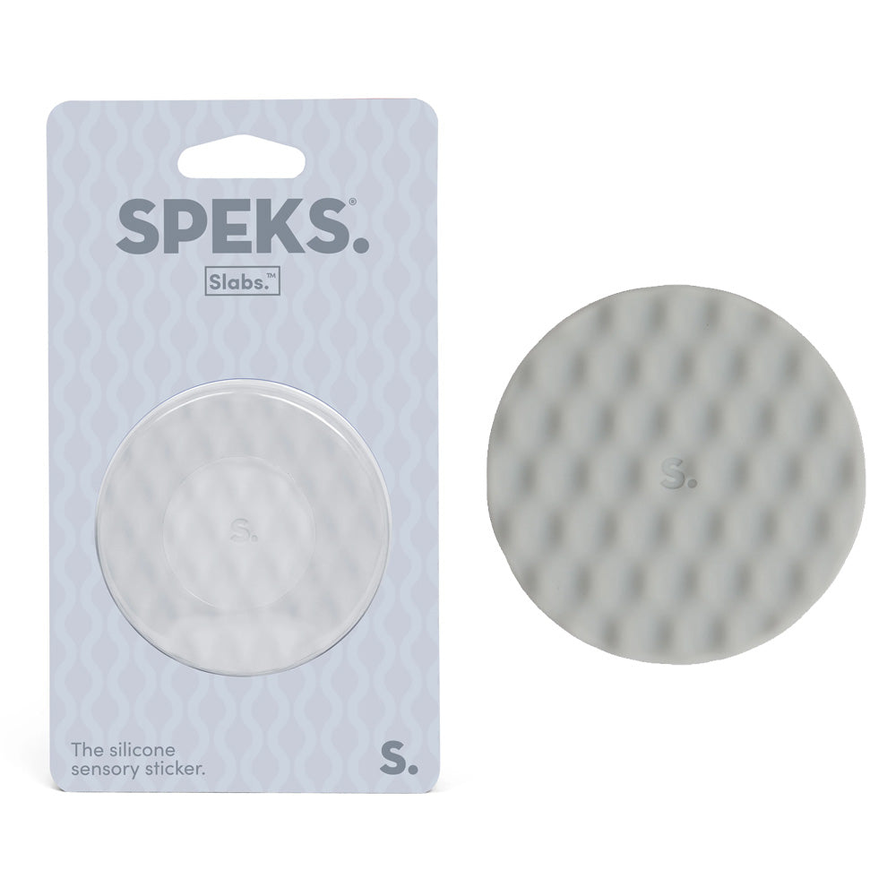 Speks Slabs - Mesh Grey - Silicone Sensory Sticker