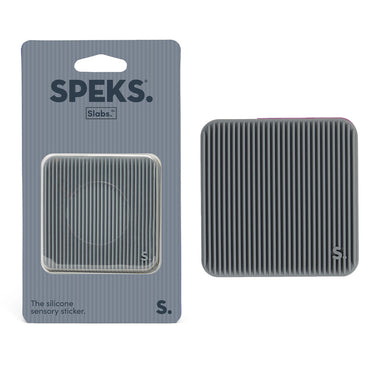 Speks Slabs - Groove Grey - Silicone Sensory Sticker