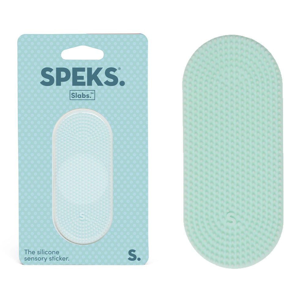 Speks Slabs - Static Teal - Silicone Sensory Sticker