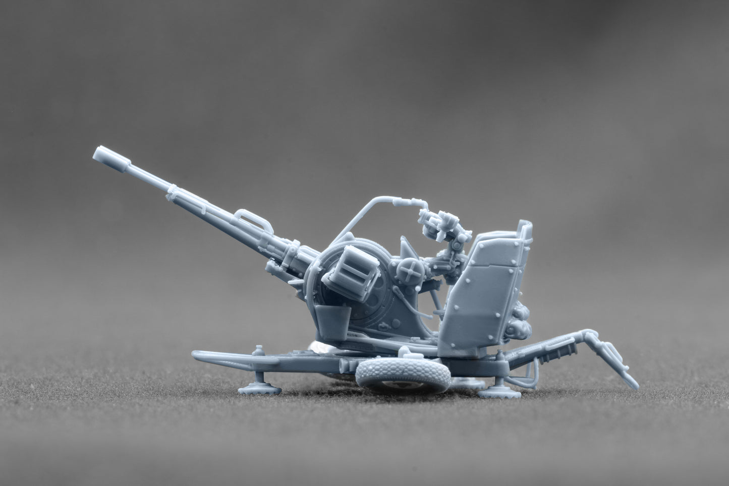 ScaleX ZU-23-2 With Armored Shields 1:72 3D Printed Model Kit SM-72201