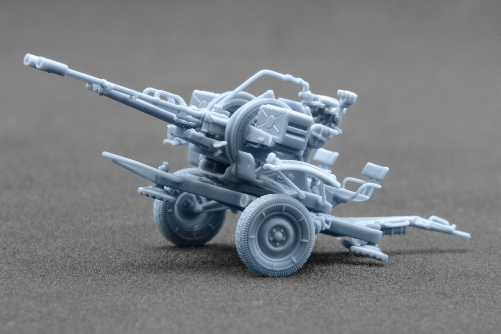 ScaleX ZU-23-2 With Armored Shields 1:72 3D Printed Model Kit SM-72201