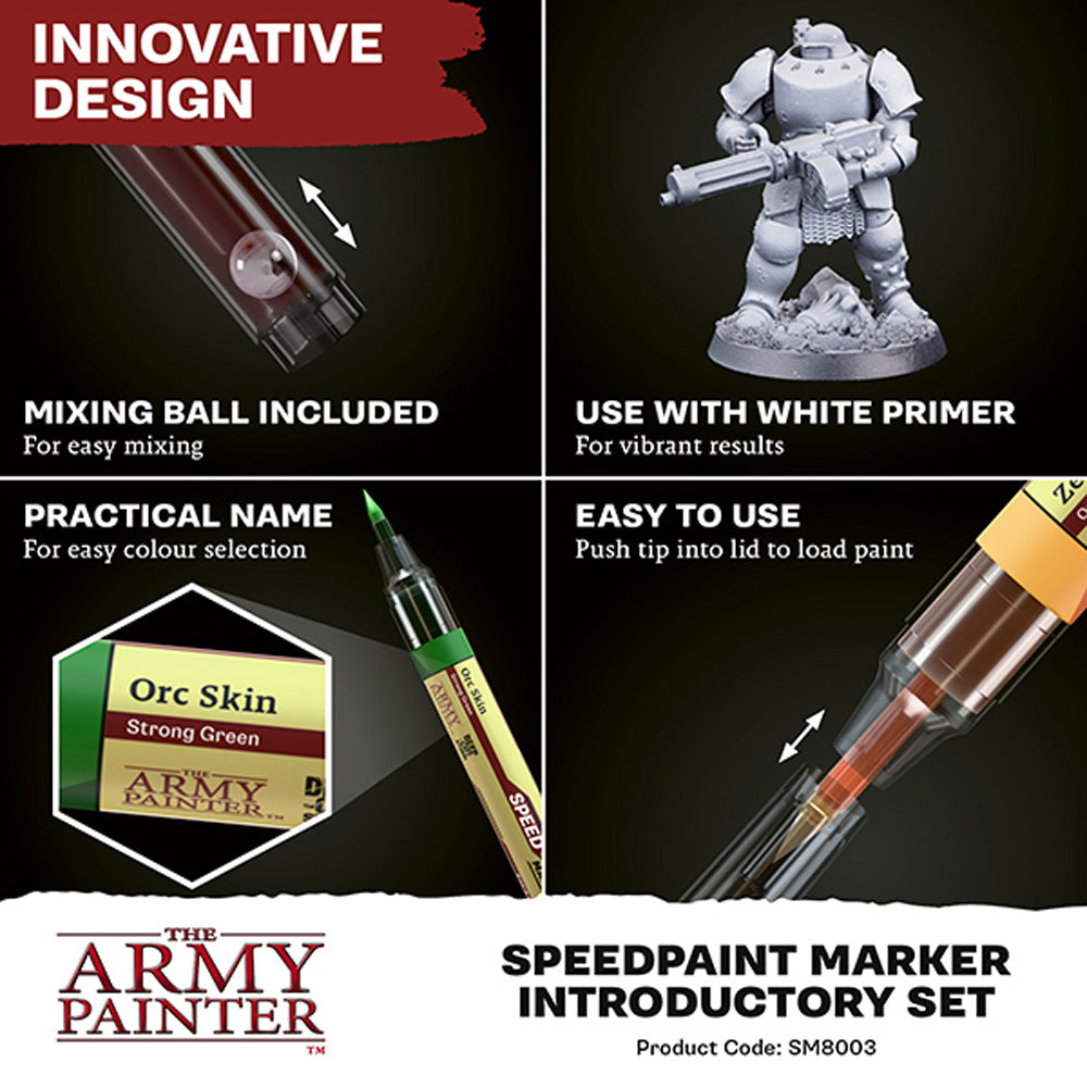 The Army Painter Speedpaint 2.0 Acrylic Marker Introductory Set