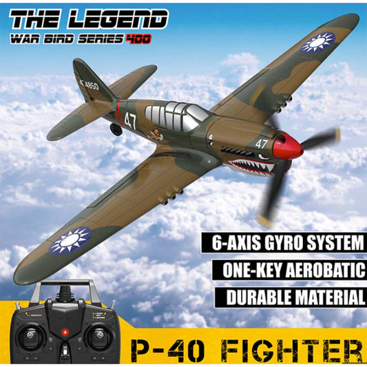 Sonik P-40 400 RTF 4ch RC Plane w Flight Stabilisation SNK761-13