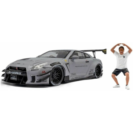 Solido Nissan GT-R (R35) Liberty Walk Body Kit Type 2.0 Grey 2024 1:18 1805821