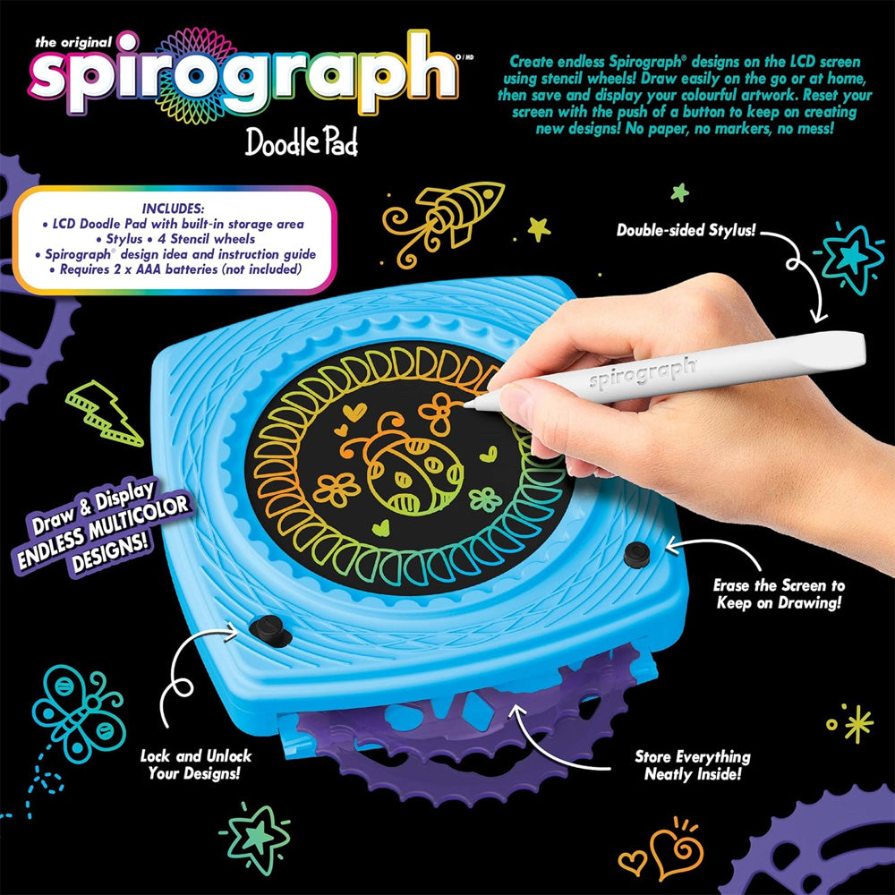 The Original Spirograph Doodle Pad Craft Toy Age 6+