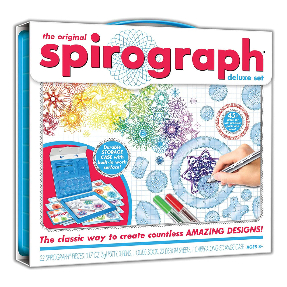 Spirograph Deluxe Set - 22 Pieces + Accessories w/Carry Case SP302