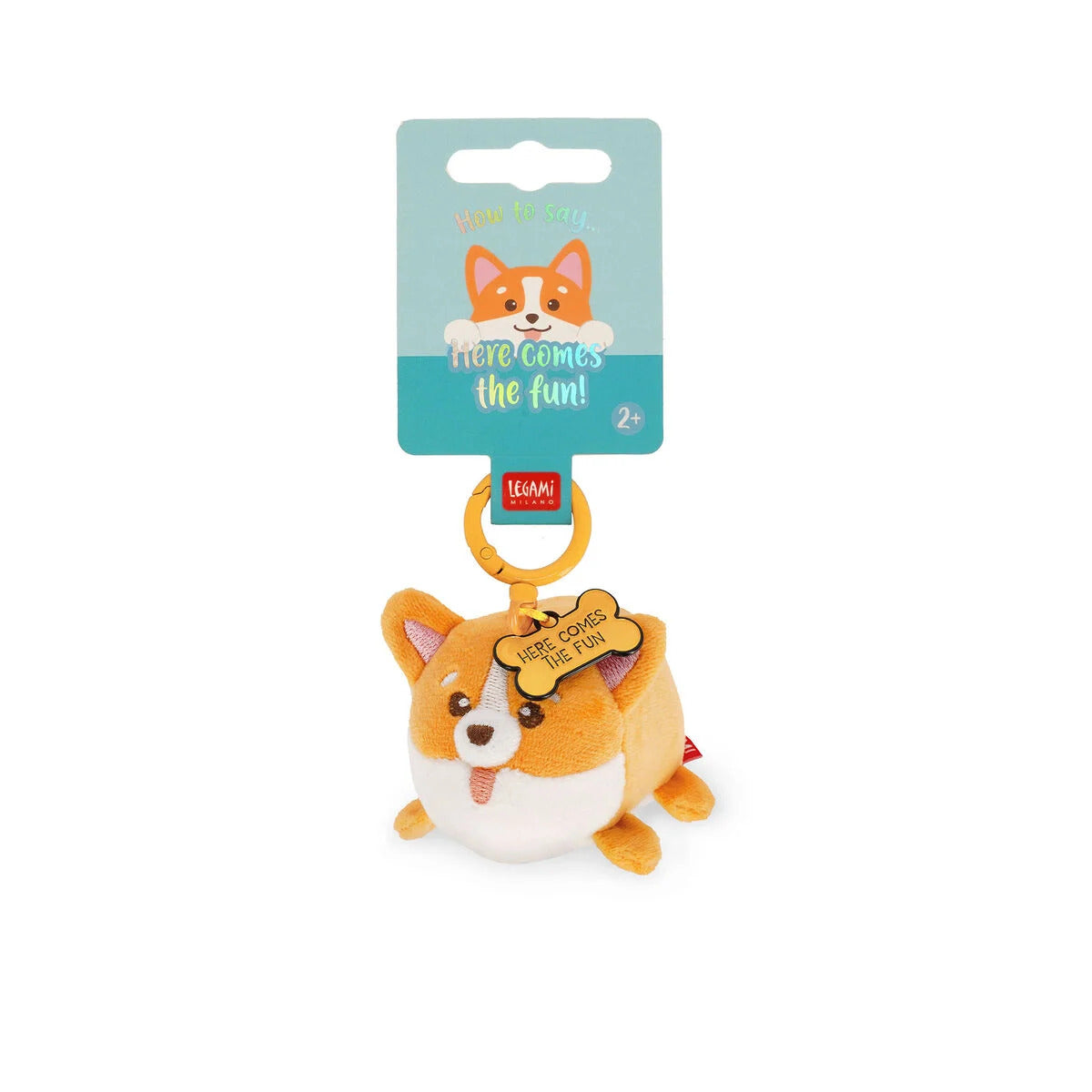 Legami Super Soft! Tiny - Corgi - Plush Soft Toy Keyring