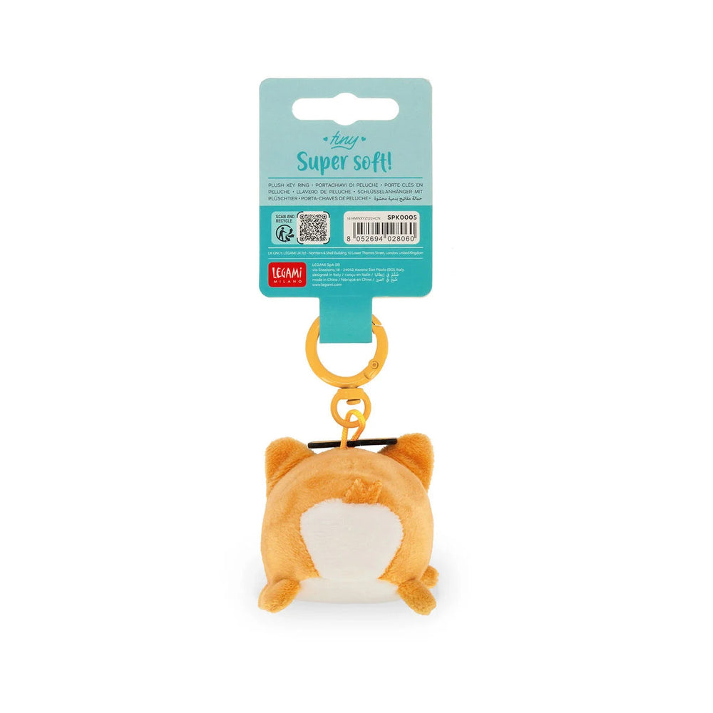 Legami Super Soft! Tiny - Corgi - Plush Soft Toy Keyring