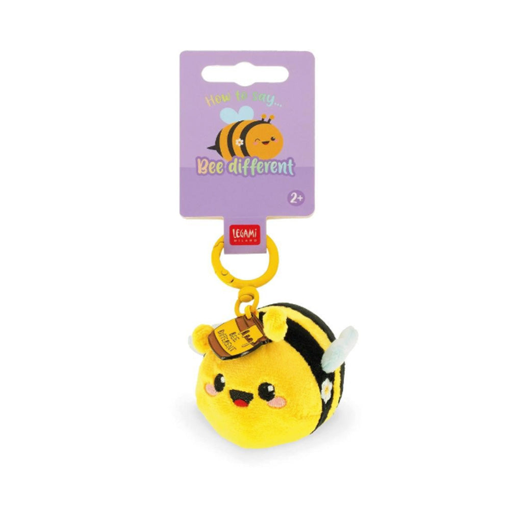 Legami Bumblebee Plush Key Ring: How to say… Bee Different SPK0009