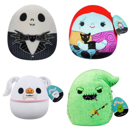 Squishmallows Nightmare Before Christmas 8" Plush 2024 Range - Complete Set of 4