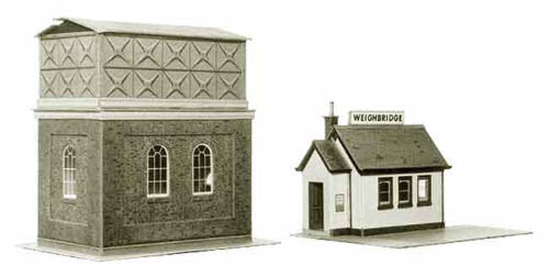 Superquick Water Tower & Weighbridge Card Kit OO Gauge SQA8