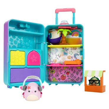 Squishmallows: Squish-a-longs On-The-Go Carry-On Lugagge Playset