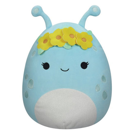 Squishmallows Natnat the Pastel Blue Alien with Flower Crown 16" Plush Soft Toy