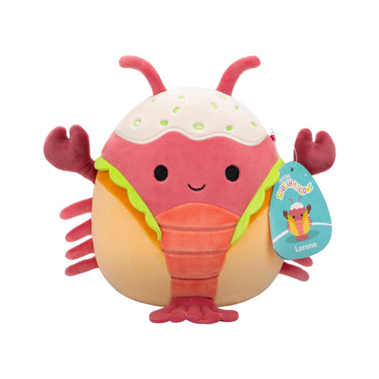 Squishmallows Lorono the Red Lobster in Lobster Roll 7.5" Plush Soft Toy