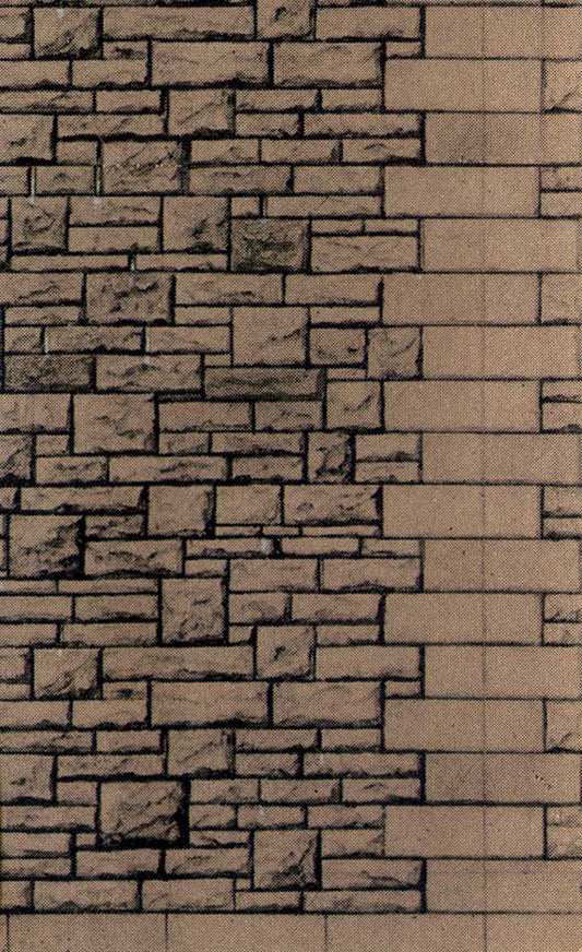 Superquick Grey Rubble Walling Building Papers OO Gauge SQD12