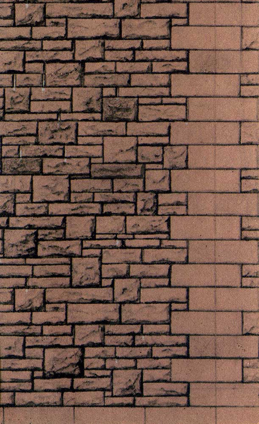 Superquick Red Rubble Walling Building Papers OO Gauge SQD13