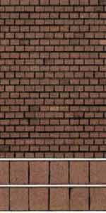 Superquick Red Tile Building Papers OO Gauge SQD4
