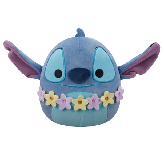 Squishmallows Disney: Stitch with Flower Necklace  8" Plush Soft Toy