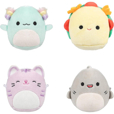 Squishmallows Micromallows 2.5" Plush 4-Pack (Gordon, Tex, Tabitha, Irina)