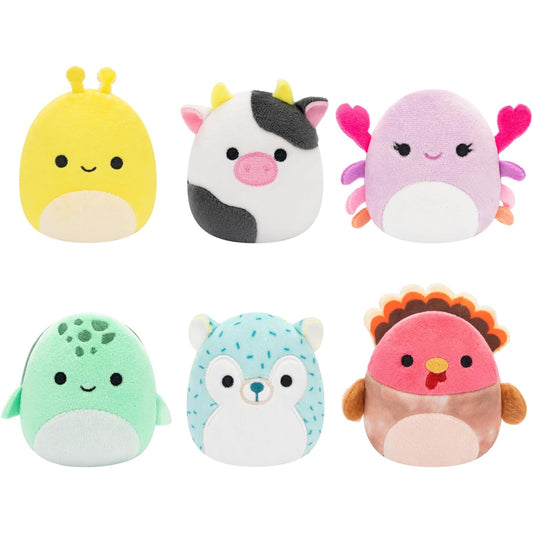 Squishmallows Micromallows 2.5" Plush 6-Pack (Connor, Cailey, Cole etc)