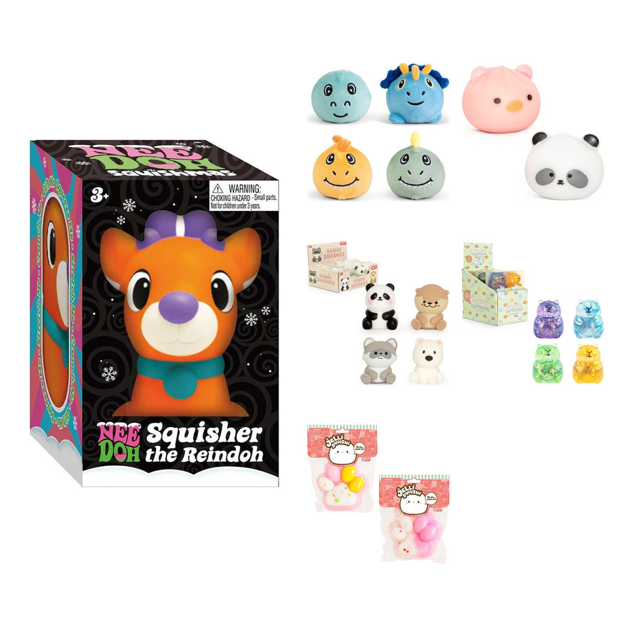 NeeDoh Squisher the Reindoh Cute Critters Bundle
