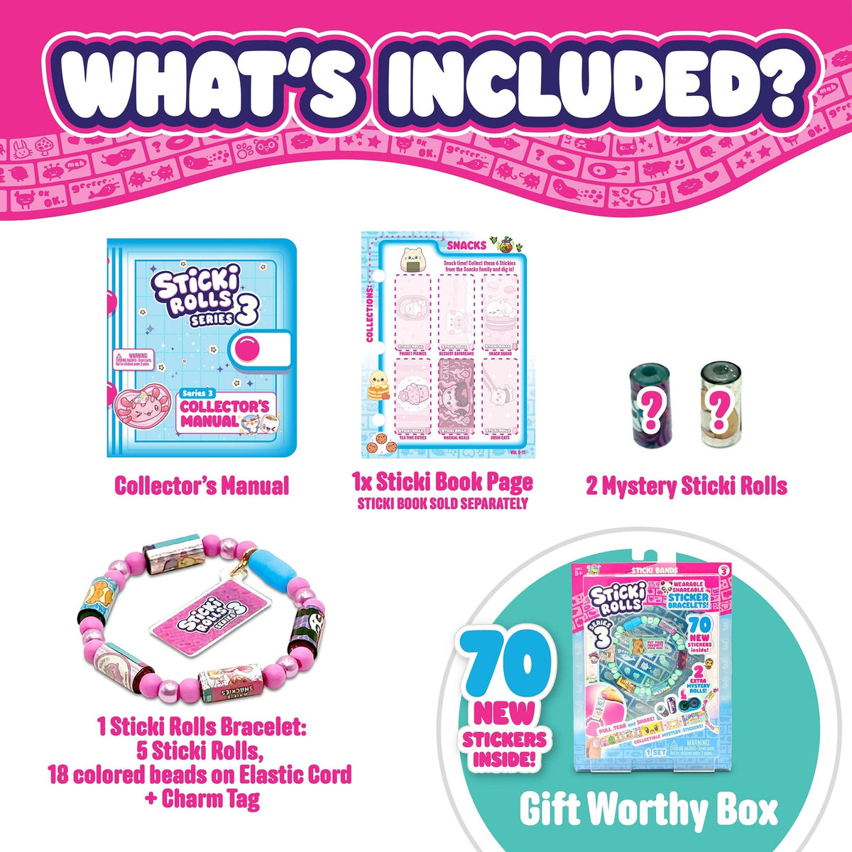 Sticki Rolls Sticki Band Single Pack S3