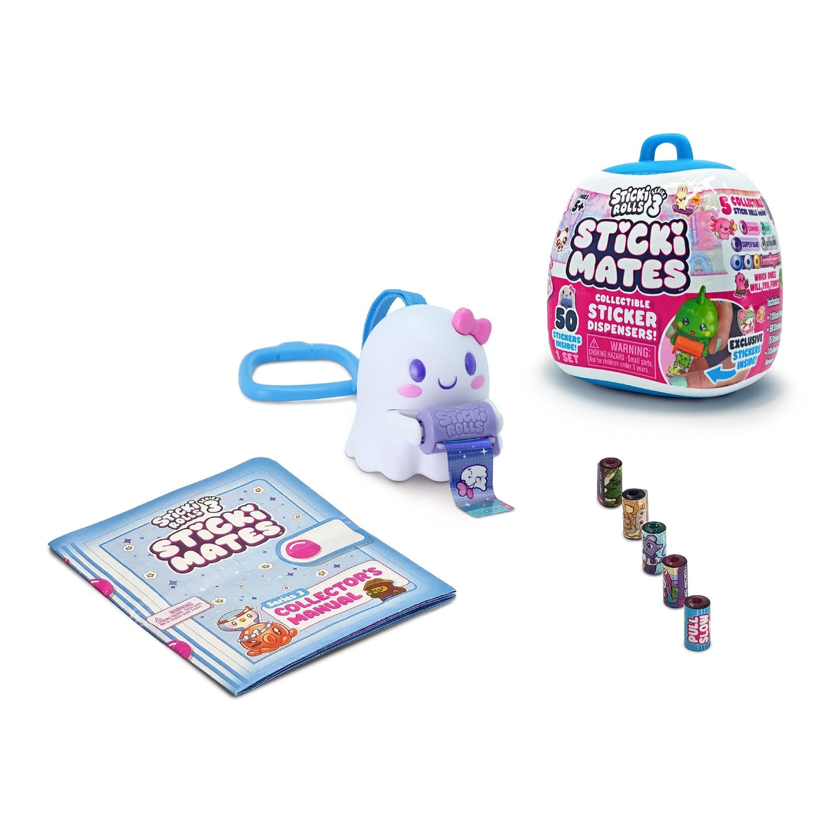 Sticki Rolls Sticki Mates Collectable Sticker Dispenser Mystery Character - image 2