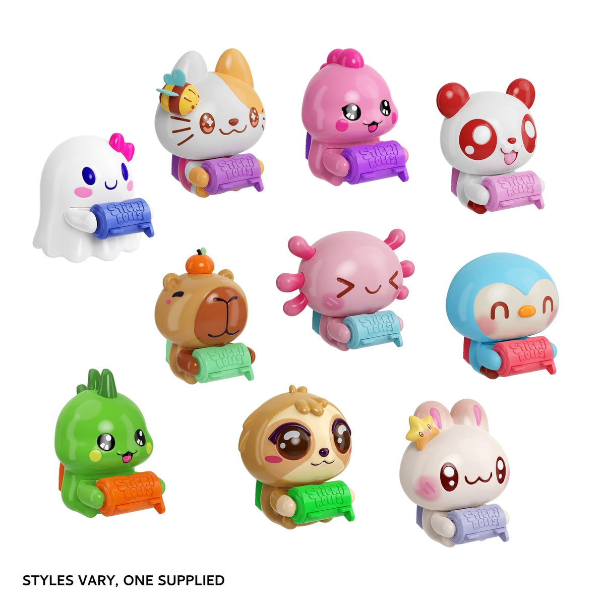 Sticki Rolls Sticki Mates Collectable Sticker Dispenser Mystery Character - image 4