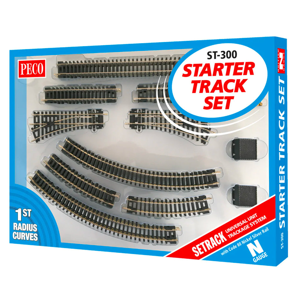 PECO ST-300 Starter Track Set 1st Radius Curves Setrack N Gauge Track