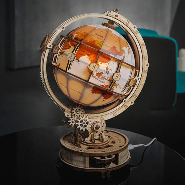 ROBOTIME ROKR Luminous Globe Wooden Model Kit ST003