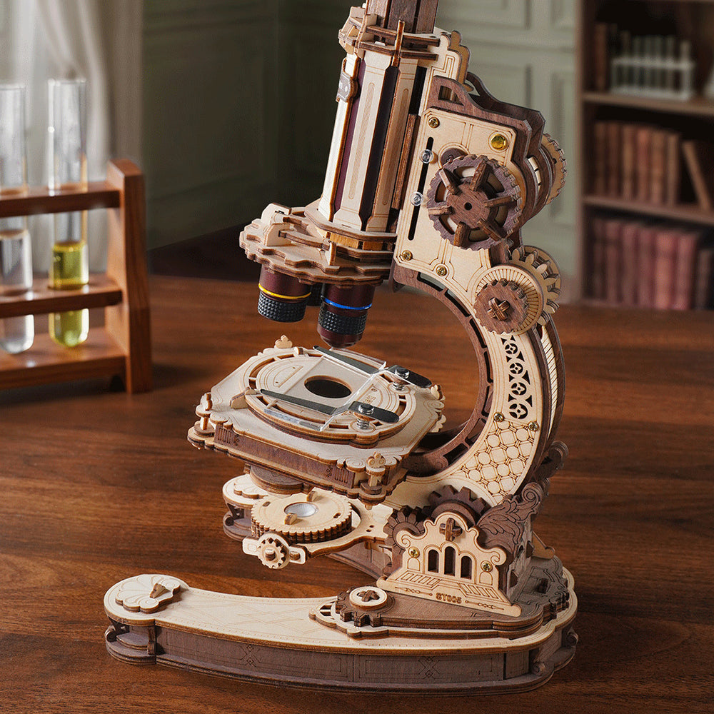 ROKR Microscope Wooden Model Kit ST005