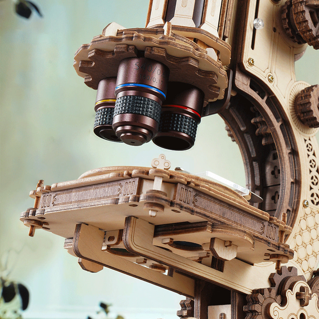 ROKR Microscope Wooden Model Kit ST005