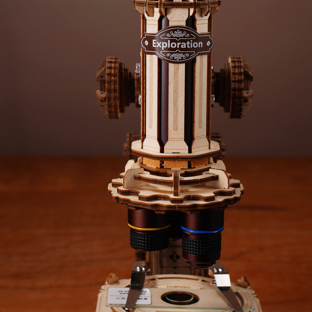 ROKR Microscope Wooden Model Kit ST005