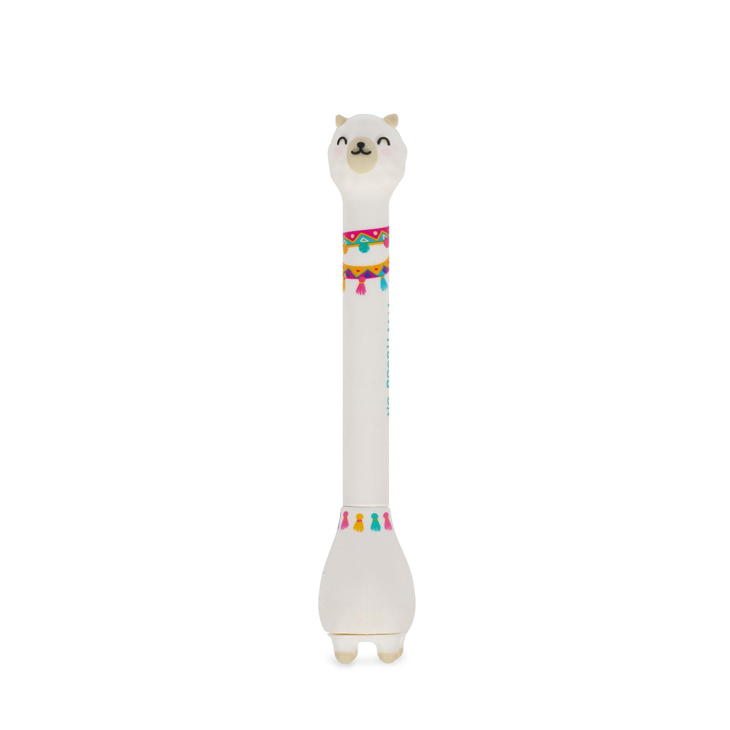 Legami Stand-Ink Ovation Ballpoint Pen with Base - Llama - Sky Blue