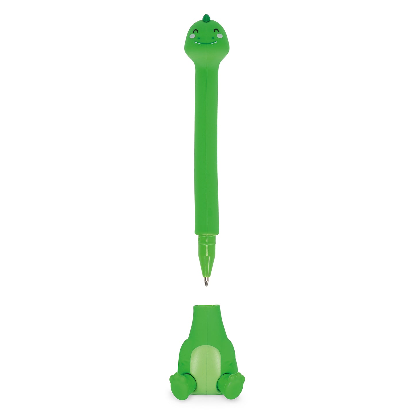 Legami Stand-Ink Ovation Ballpoint Pen with Base - Dino - Black