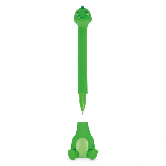 Legami Stand-Ink Ovation Ballpoint Pen with Base - Dino - Black