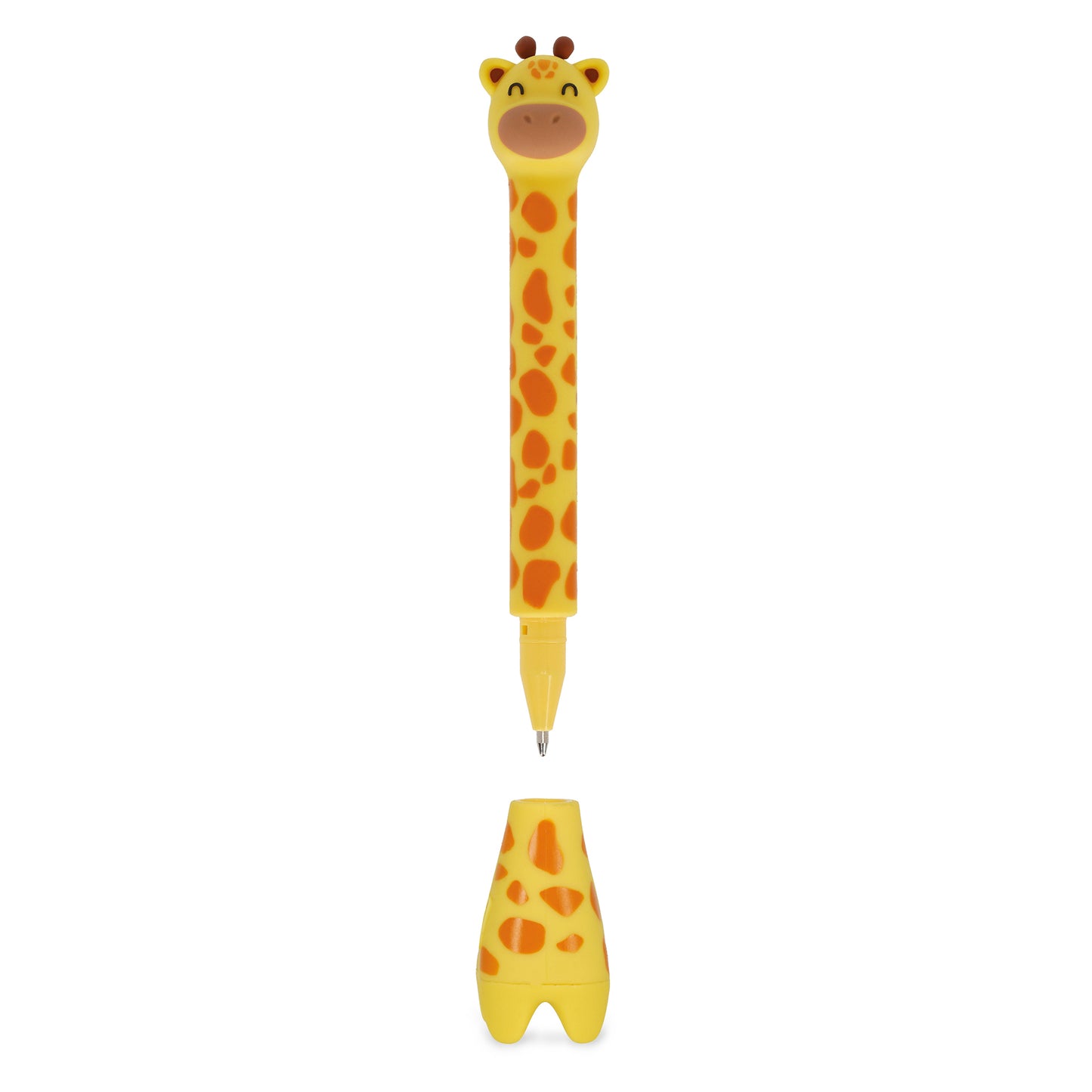 Legami Stand-Ink Ovation Ballpoint Pen with Base - Giraffe - Blue