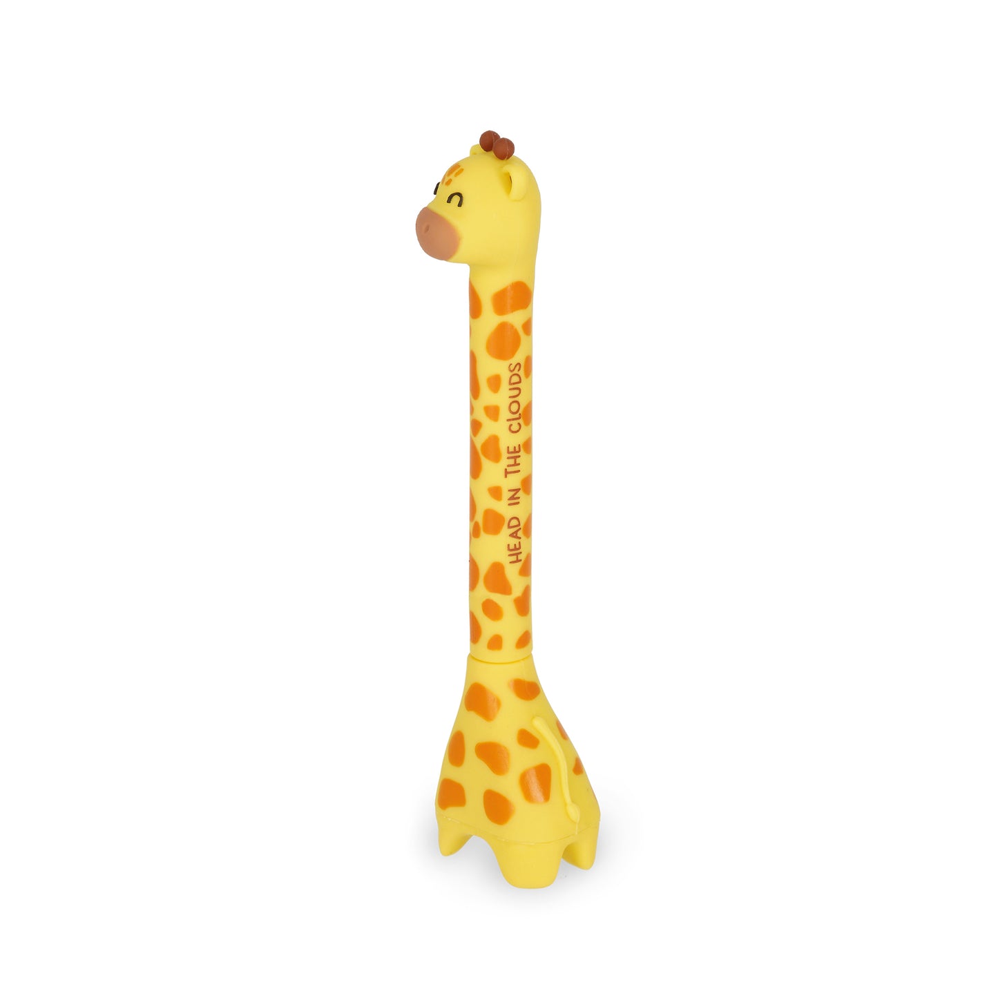 Legami Stand-Ink Ovation Ballpoint Pen with Base - Giraffe - Blue