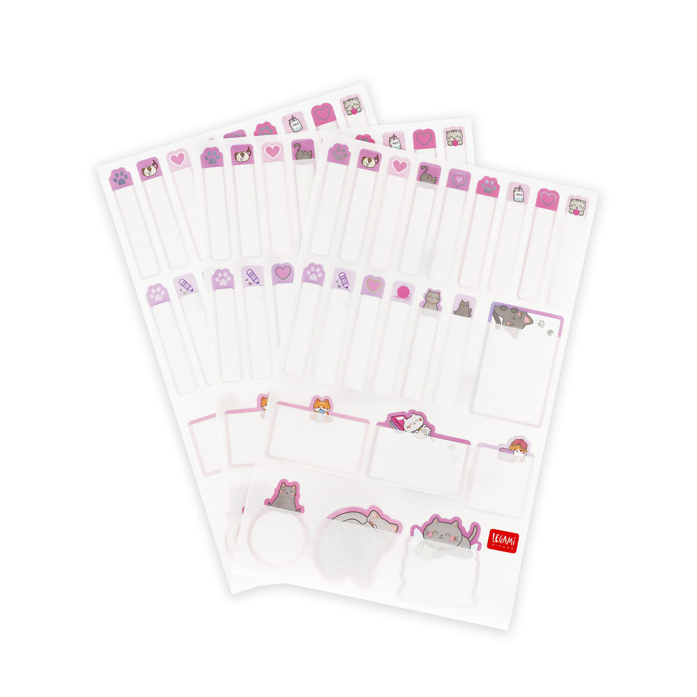 Legami My Name Is... Set of 66 Adhesive Labels - Kitty