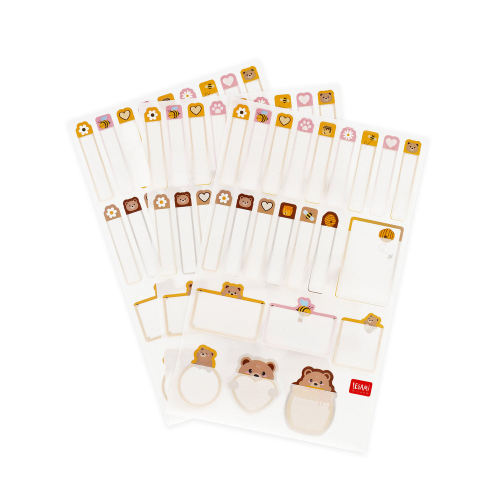 Legami My Name Is... Set of 66 Adhesive Labels - Teddy
