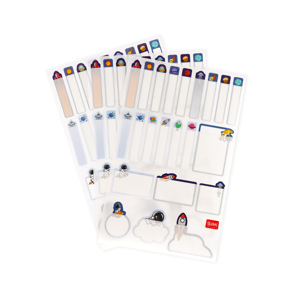 Legami My Name Is... Set of 66 Adhesive Labels - Space