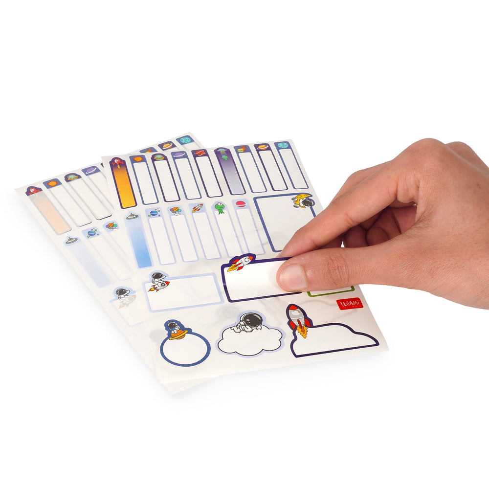 Legami My Name Is... Set of 66 Adhesive Labels - Space
