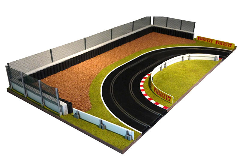 SLOT TRACK SCENICS K-R2 Kerb - Radius 2 - 45 x 4 - for Scalextric