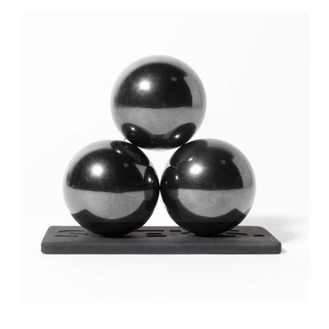 Speks Supers - Set of 3 Giant Magnet Balls: Gun Metal Adult Fidget Stress-Relief