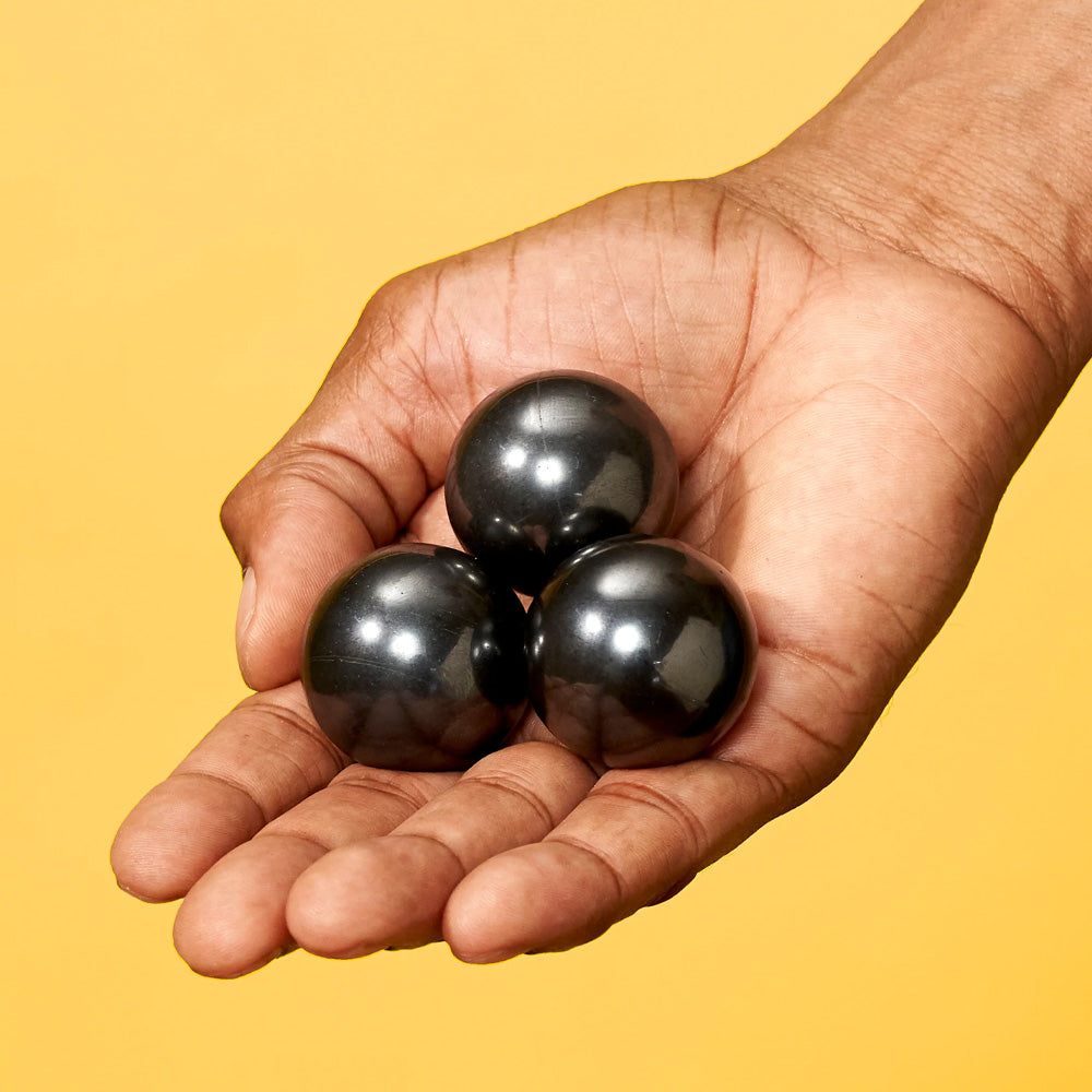Speks Supers - Set of 3 Giant Magnet Balls: Gun Metal Adult Fidget Stress-Relief