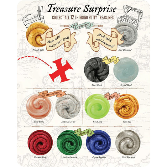 Crazy Aaron's Treasure Surprise Thinking Foam Stretch Toy Mini Tin KW003