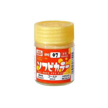 Mr Hobby Mr Soft SVC-07 Soft Vinyl Colour Gold Acrylic Paint 18ml