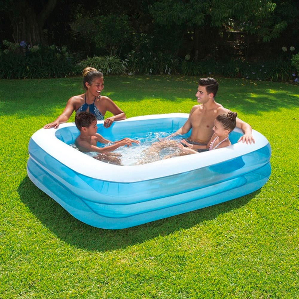 Wildpath Inflatable Pool Model Summer Waves 2m Inflatable Family Paddling Pool Summer Garden Fun ...