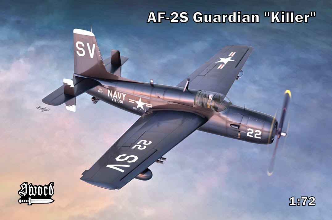 Sword 72163 Grumman AF-2S Guardian "Killer" 1:72 Model Kit