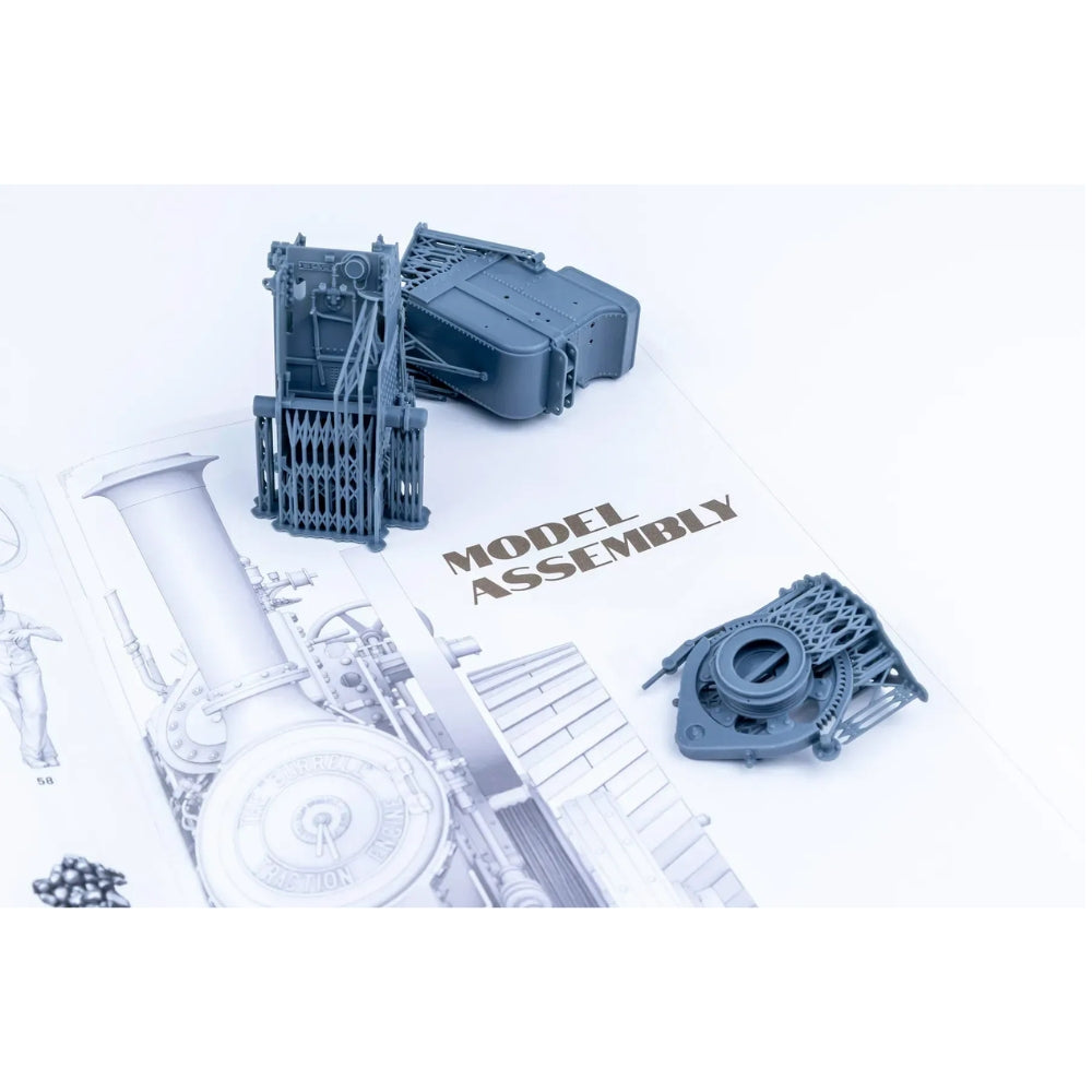 SteamX by ScaleX 1901 Burrell Compound Traction Steam Engine 1:35 3D Printed Model Kit